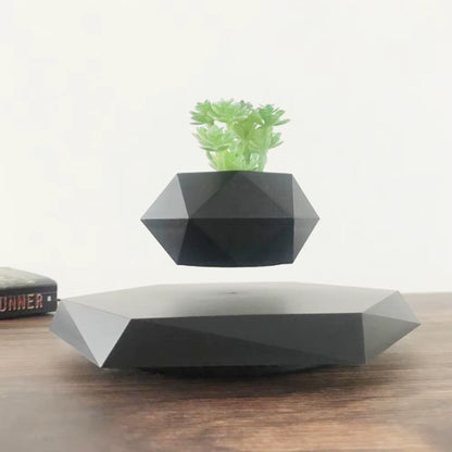 Hot Sale Levitating Air Bonsai Pot Rotation Planters Magnetic Levitation Suspension Flower Floating Pot Potted Plant Desk Decor