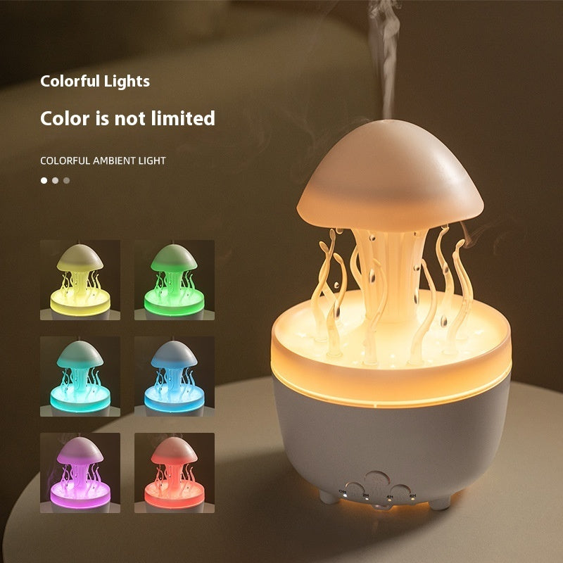 Rotating Water Drop Aroma Diffuser Household Colorful Night Lamp